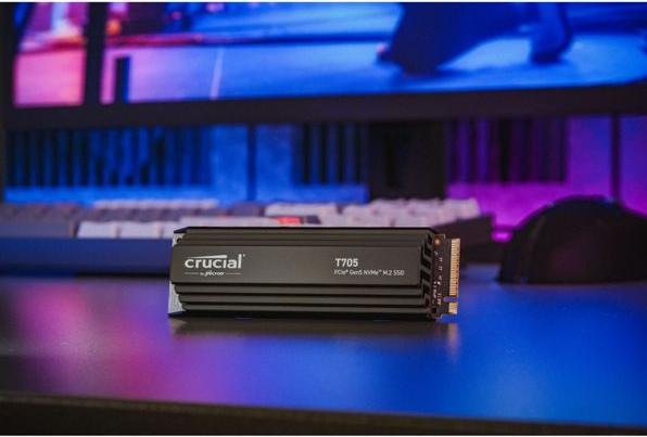 Image du produit Crucial T705 avec dissipateur thermique (1000 Go, M.2 2280)