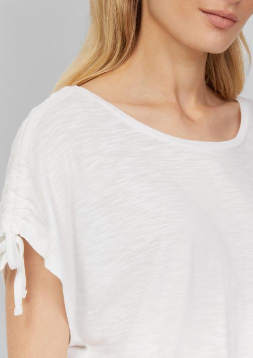 Produktbild S.Oliver T-Shirt T-Shirt mit Flammgarnstruktur und Raffung (38)