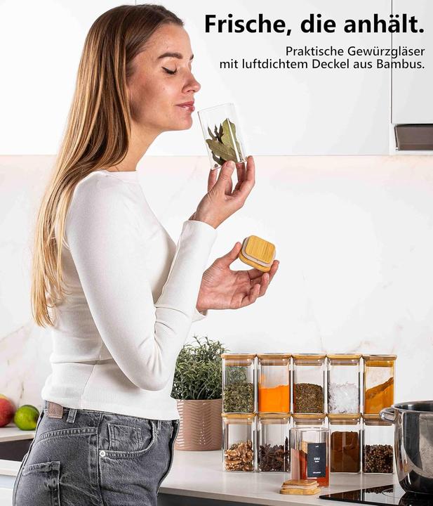 Produktbild Deco haus Vorratsgläser-Set mit Deckel (0.28 l)
