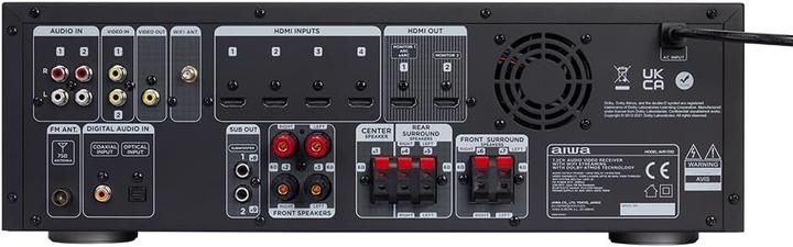 Immagine prodotto Aiwa Récepteur audio-vidéo 7.2 canaux Dolby Atmos, streaming Spotify, AirPlay 2, Bluetooth, 4K UHD (7.2 canali, FM)
