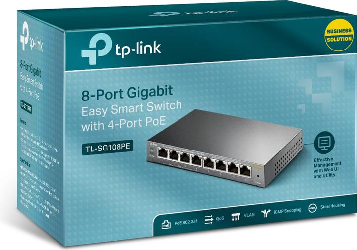 Produktbild TP-Link Tl-Sg108pe (8 Ports)