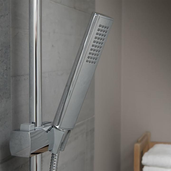 Actual product image Schütte Rain shower bath TOKYO overhead shower set chrome shower system rain shower 60090 (2 Beam types)