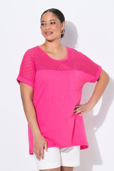Immagine prodotto Miamoda T-Shirt, A-Linie, Spitzeneinsatz (46)