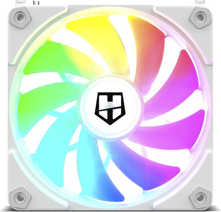Produktbild Nox Ventilador Hummer Easylink Argb Blanco (120 mm, 1x)