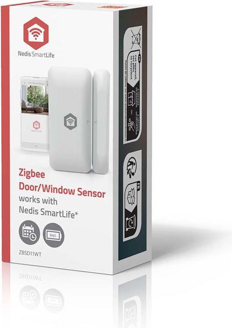 Actual product image Nedis SmartLife Tür-Fenster-Sensor | Zigbee 3.0 | Batteriebetrieben | Android™ / IOS | Weiss