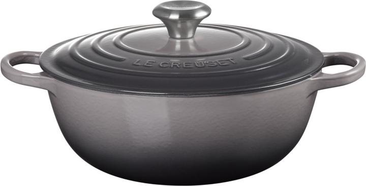 Le Creuset La Marmite Signature 28 cm Flint (28 cm, Bräter + Schmortopf, Gusseisen)