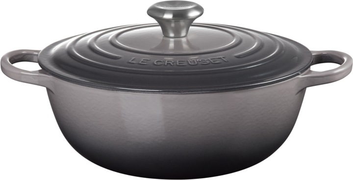 Produktbild Le Creuset La Marmite Signature 28 cm Flint (28 cm, Bräter + Schmortopf, Gusseisen)
