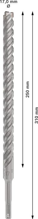 Produktbild Bosch Zubehör PRO SDS plus-5X Hammerbohrer, 17 x 250 x 310 mm (17 Millimeter)