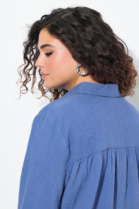 Produktbild Ulla Popken Bluse, A-Linie, Musselin, Stickerei (60)