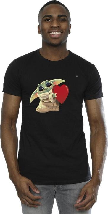 Actual product image Star Wars Mens The Mandalorian The Kids With Heart T-Shirt (3XL)