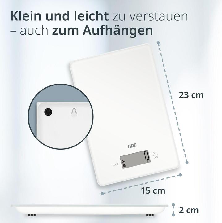 Produktbild ADE Küchenwaage Julia Weiss