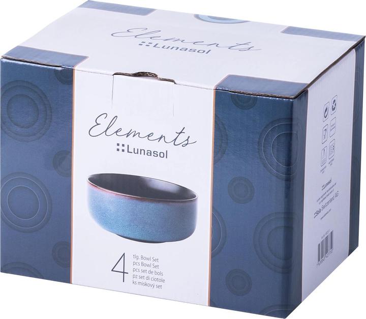 Actual product image Lunasol Luna bowls Elements Night, set of 4, Ø 16 cm (14.50 cm, 1.80 l, 4x)