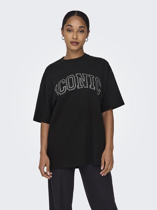 Image du produit Only Coupe normale Col rond Epaule basse T-shirt T-shirt (M)