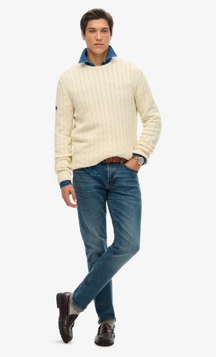Actual product image Superdry Cotton Classic Cable Knit Crew (L)