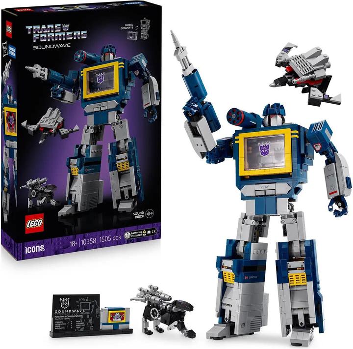 Produktbild LEGO Icons Transformers: Soundwave (10358, LEGO Icons)