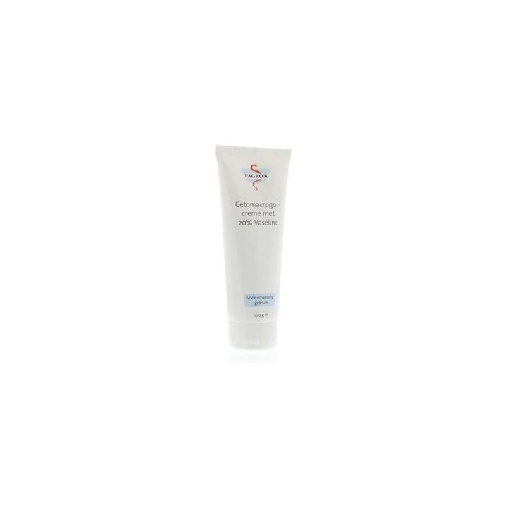 Actual product image Fagron Cetamacrogol Cream With 20% Vaseline 100 Gr