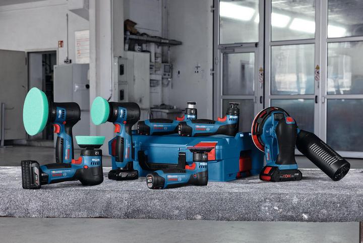 Image du produit Bosch Professional 12V System Akku-Polierer GPX 12V-125 (inkl. Baretool mit montiertem 125 mm Klett- (Polisseuse excentrique)