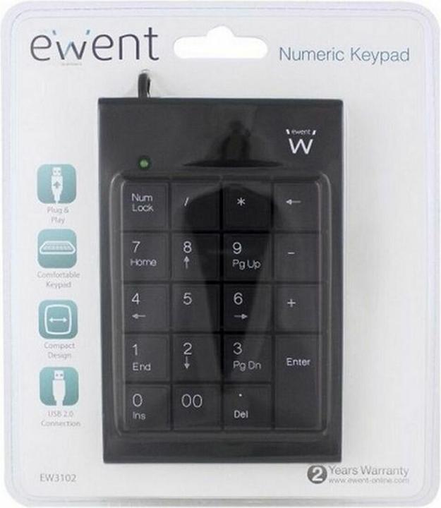 Actual product image Ewent EW3102 (Numeric keypad, Cable)