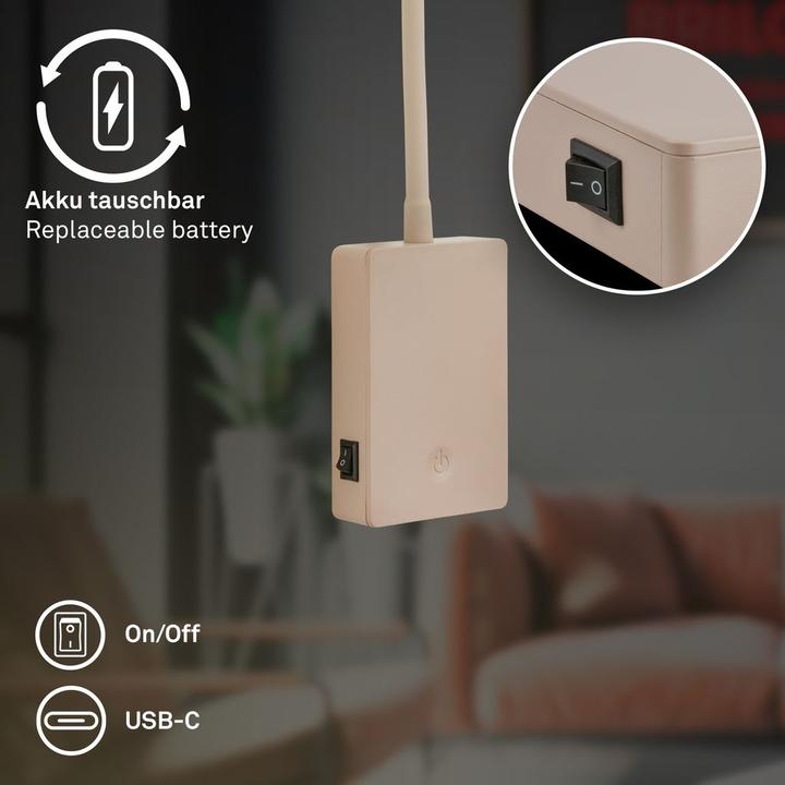 Produktbild Briloner CIELO LED Leseleuchte - Beige (150 lm)