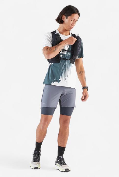 Immagine prodotto Kiprun Laufshirt kurzarm Langstrecke Herren - Run 900 Ultra beige Print (M)