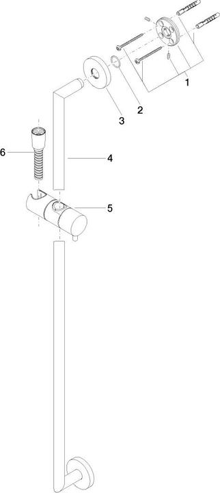 Actual product image Dornbracht shower set without hand shower