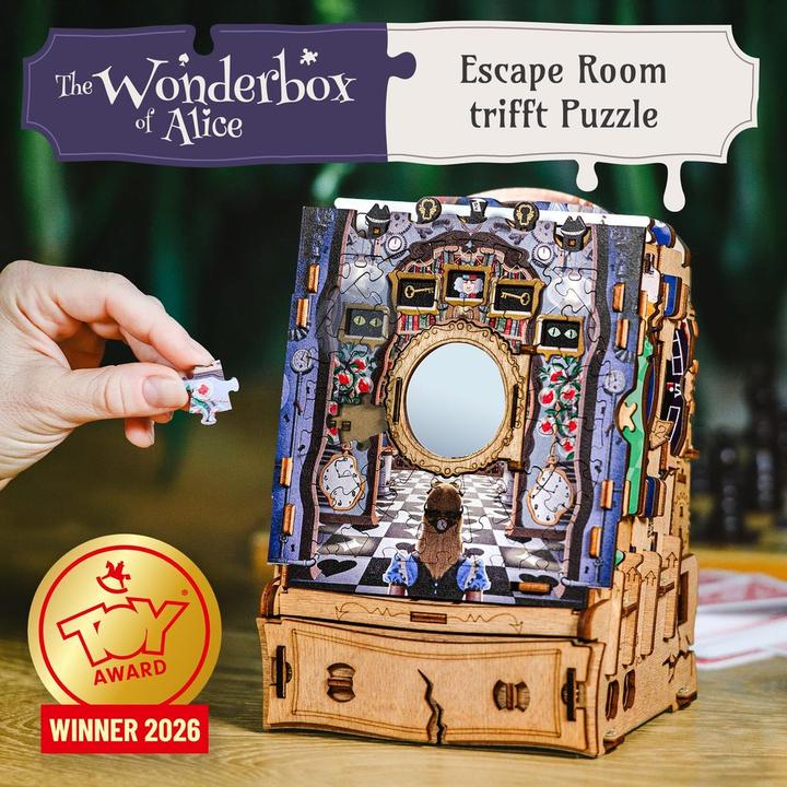 Actual product image iDventure CluePuzzle - The Wonderbox of Alice - Rätselbox (English, French, German, Italian, 1 - 2 Players)