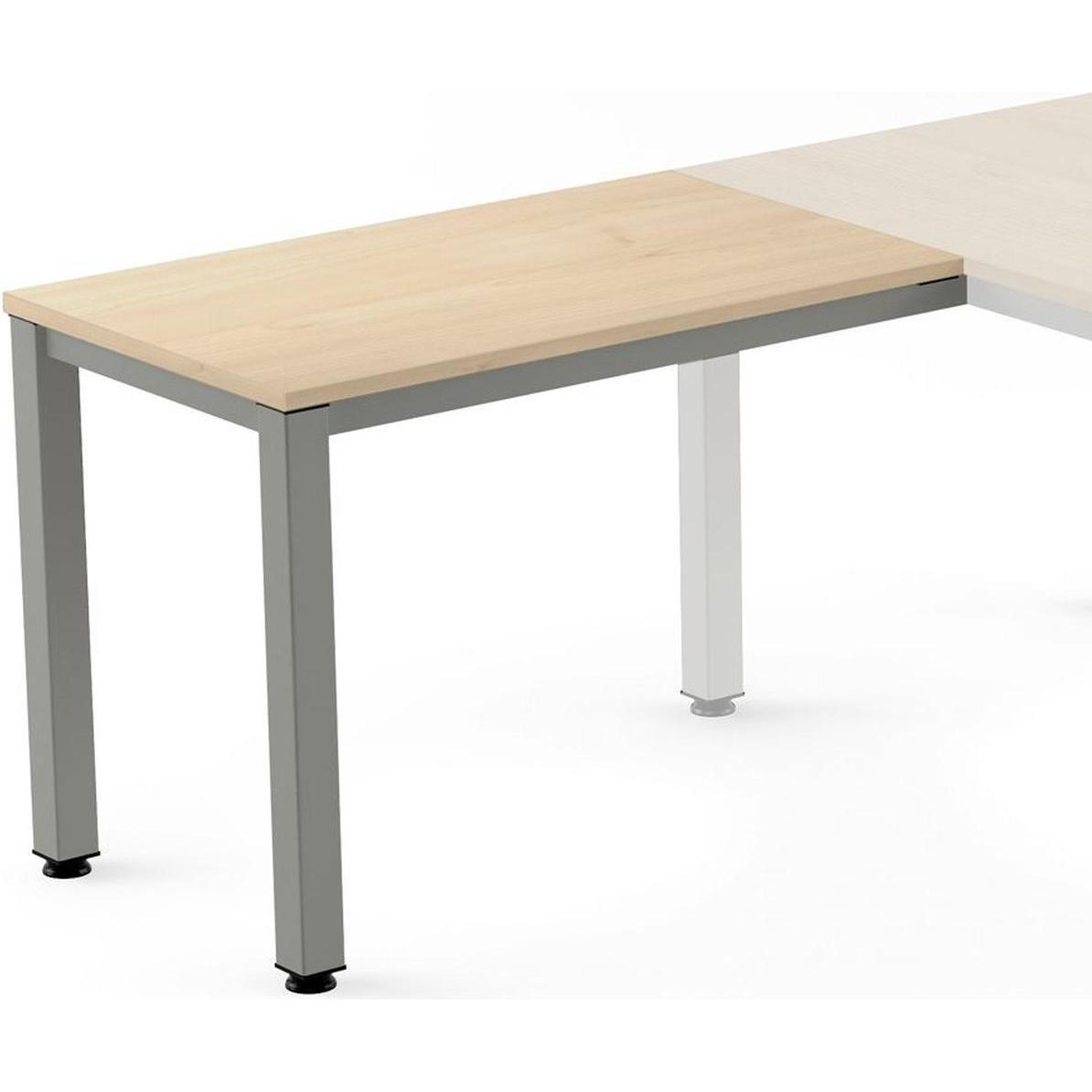 Rocada, Schreibtisch, Anstelltisch Executive BxTxH 100x60x73cm Gestell grau Platte Melamin buche (100 x 60 x 73 cm)