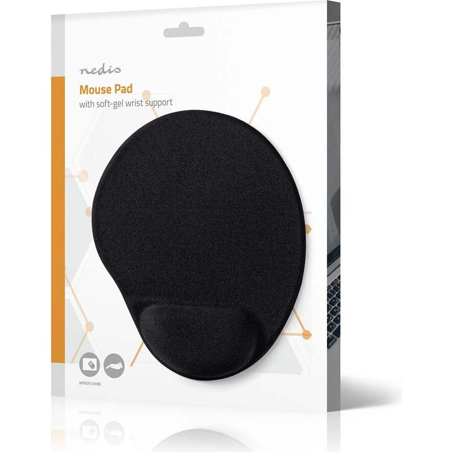 Thumbnail - Nedis Mouse Pad 215 mm Schwarz Schwarz, Mausmatte, Schwarz