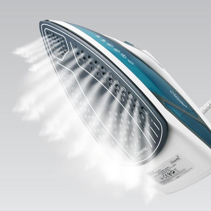 Actual product image Maestro Dampfbügeleisen MR-304C 2200W Weiss Blau (2200 W)