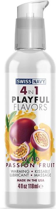 Image du produit Swiss Navy 4 en 1 Fruit de la passion sauvage 4 oz/118 ml (118 ml)