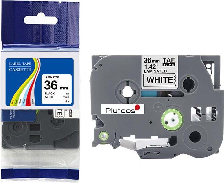 Produktbild Plutoos Brother P-Touch TZ-261 36mm kompatibel (BK)