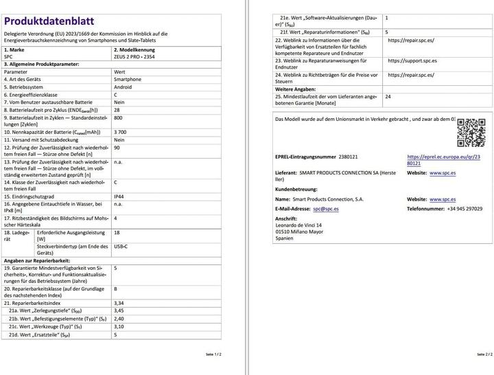Actual product image SPC Zeus 2 Pro