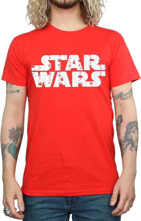 Immagine prodotto Star Wars Christmas Logo Maglietta Uomo (S)
