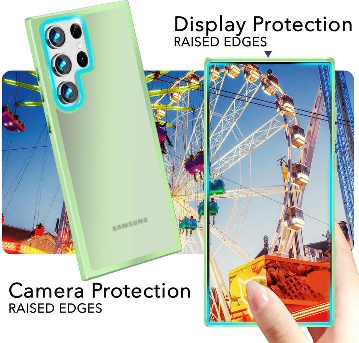 Actual product image Nalia Semi-transparent hybrid cover with protective frame (Samsung Galaxy S24 Ultra)