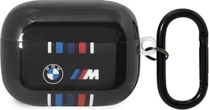 BMW BMAP22SWTK AirPods Pro cover czarny/black Multiple Colored Lines