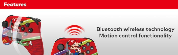 Produktbild HORI Wireless Horipad - Mario Edition (Switch)