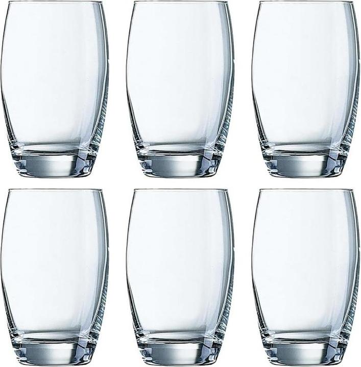 Immagine prodotto Arcoroc Bicchiere Salto 7,6 x 12,1 cm (Ø x H) 350ml in vetro cristallino 6 pezzi/confezione. (0.35 l, 6x)