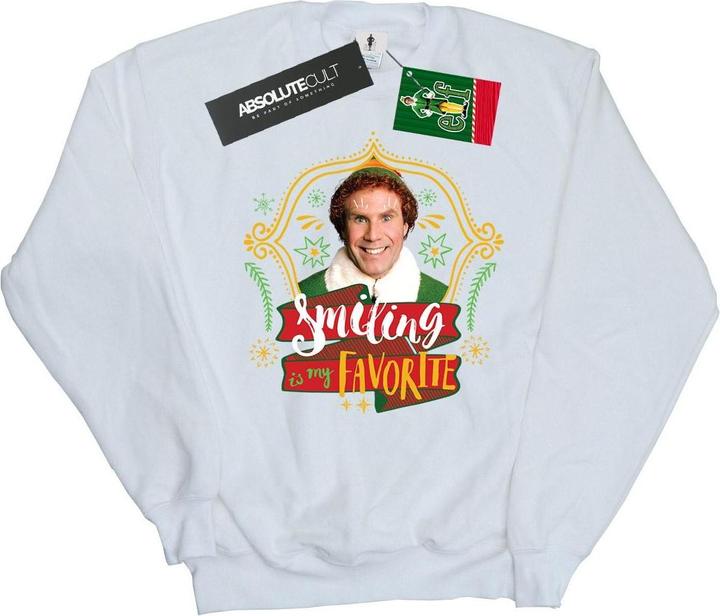 Actual product image Elf Girls Buddy Smiling Sweatshirt (128)