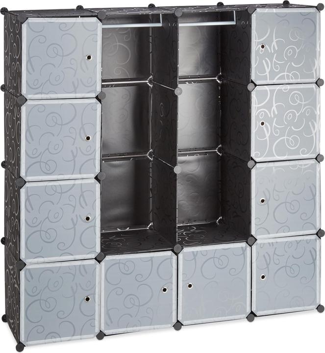 Actual product image Relaxdays 12 Compartment Modular Wardrobe (145.50 x 36.50 x 145.50 cm)