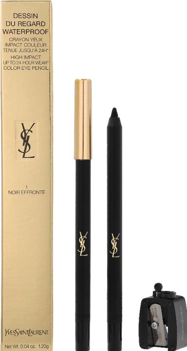 Actual product image Yves Saint Laurent Dessin du Regard Waterproof - Noir Effronté 01 (No. 01 - Noir Effronté)