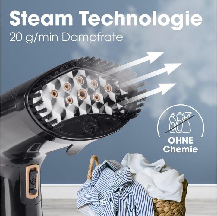 Immagine prodotto CleanMaxx Dampfbürste 2 in 1 (1600 W, 20 g/min)