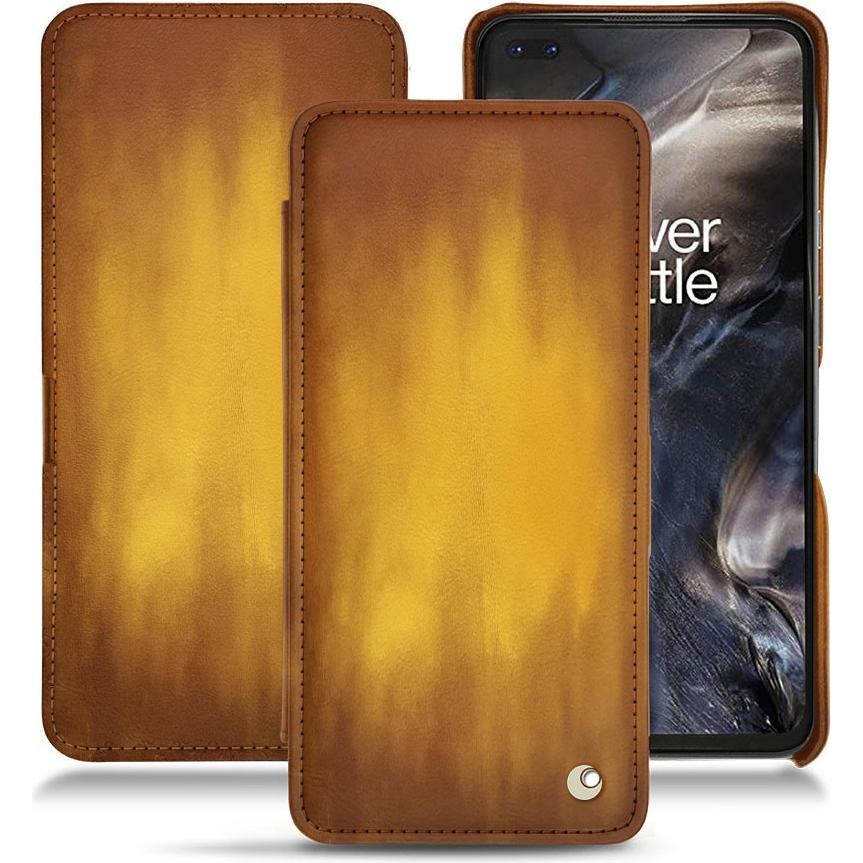 Noreve Lederschutzhülle horizontal (OnePlus Nord), Smartphone Hülle, Gold
