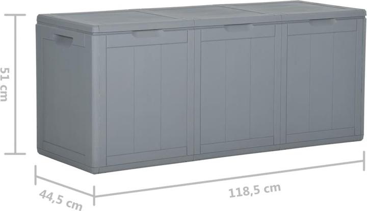 Actual product image vidaXL Garten-Aufbewahrungsbox