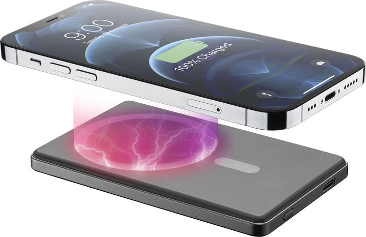 Actual product image Cellularline Cellular Line Power Bank 5000mAh MagSafe Grey (5000 mAh, 20 W, 18.50 Wh)