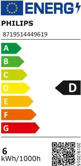 Energie-Label Philips Professional LED-Tropfenlampe (E14, 806 lm, 1 x)