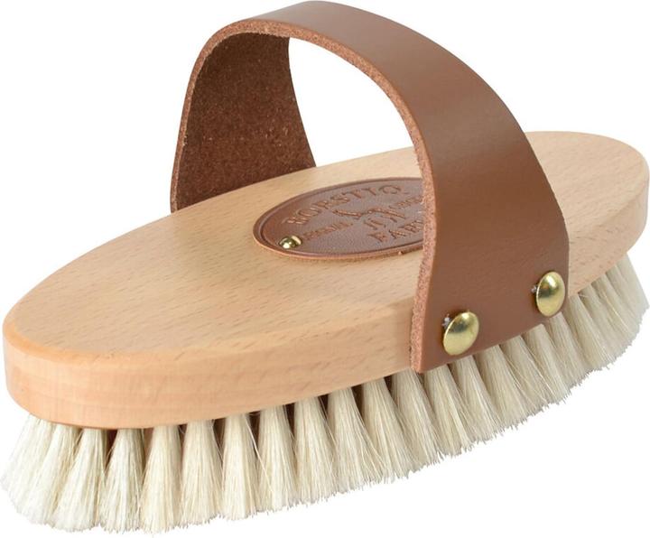 Borstiq - Goat Hair Brush with Leather Strap - M