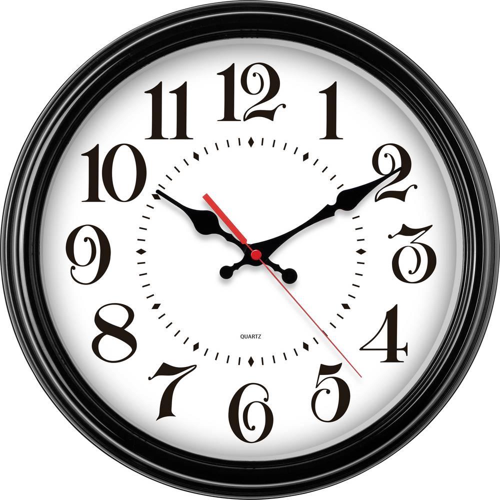 EuroTime, Wanduhr, 80882-05 Quarz Wanduhr 31 cm Schwarz (31 cm)