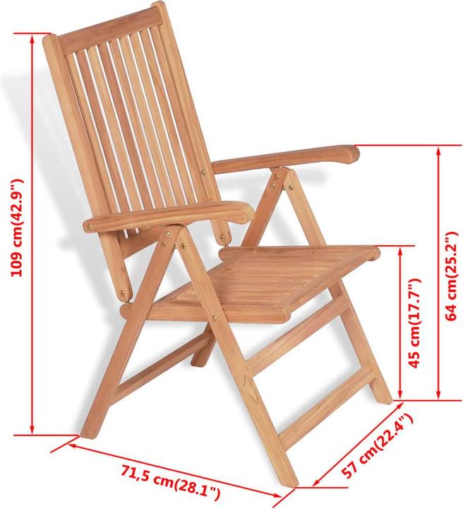 Produktbild vidaXL Gartenstuhl