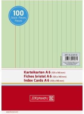 Actual product image Brunnen MAP.A6 LIN GREEN/Pà100 (A6, 180 g/m², 100 x)