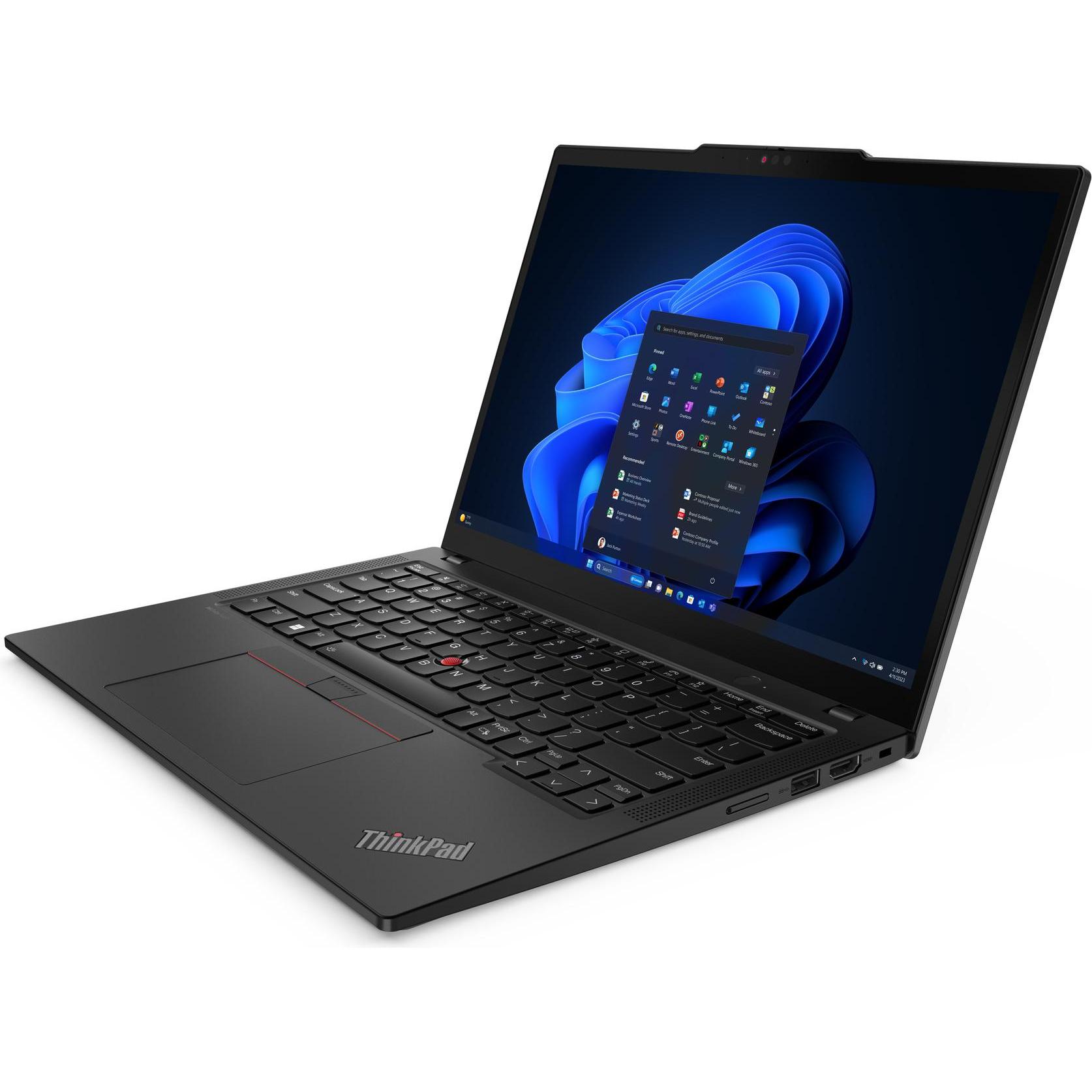 Lenovo ThinkPad X13 Gen 5 (13.30", 1 GB, 32 GB, DE, Intel Core Ultra 7 155U), Notebook, Schwarz